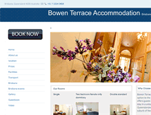 Tablet Screenshot of bowenterrace.com.au